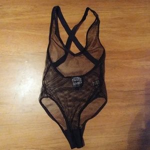 Lip Service Fishnet Bodysuit Size Medium